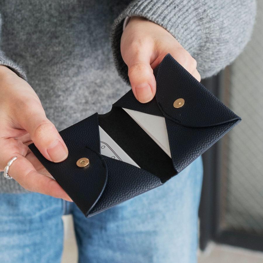 名刺入れ レディース Grains de sable サーブル 名刺ケース カードケース メンズ 男性 女性 二つ折り 20代 30代 40代 マグネット 磁石 軽量 おしゃれ | HIGHTIDE | 21