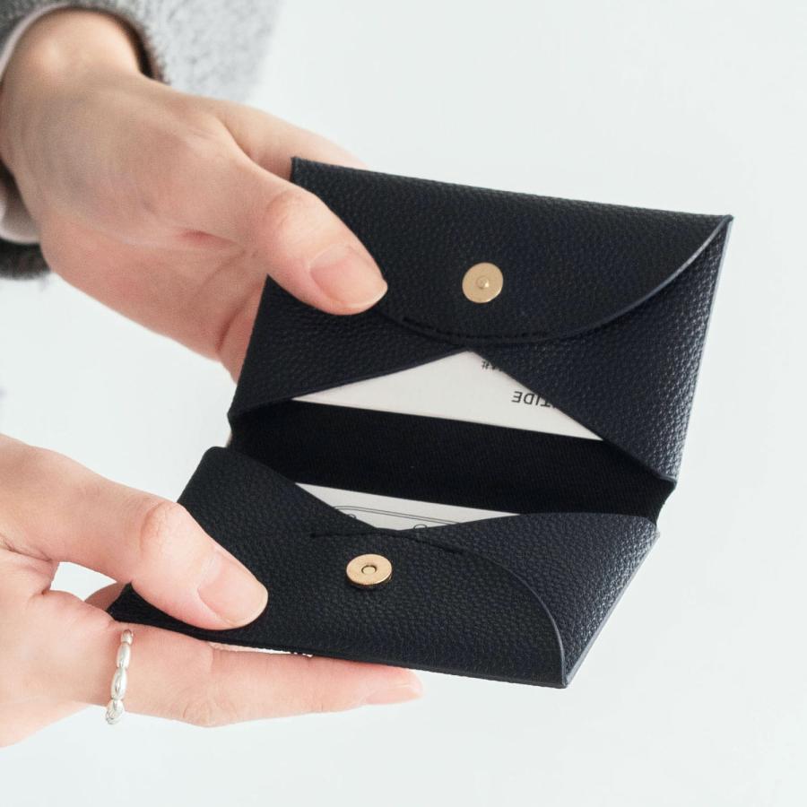 名刺入れ レディース Grains de sable サーブル 名刺ケース カードケース メンズ 男性 女性 二つ折り 20代 30代 40代 マグネット 磁石 軽量 おしゃれ | HIGHTIDE | 10