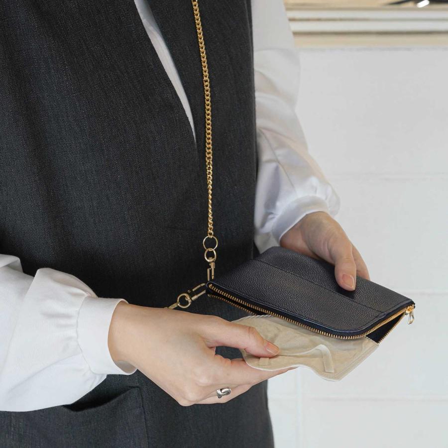 ポケットティッシュケース ポーチと一体型 Grains de sable ポケットティッシュポーチ カバー 収納 小物入れ メイク 化粧品 サニタリー コスメ 旅行 | HIGHTIDE | 20