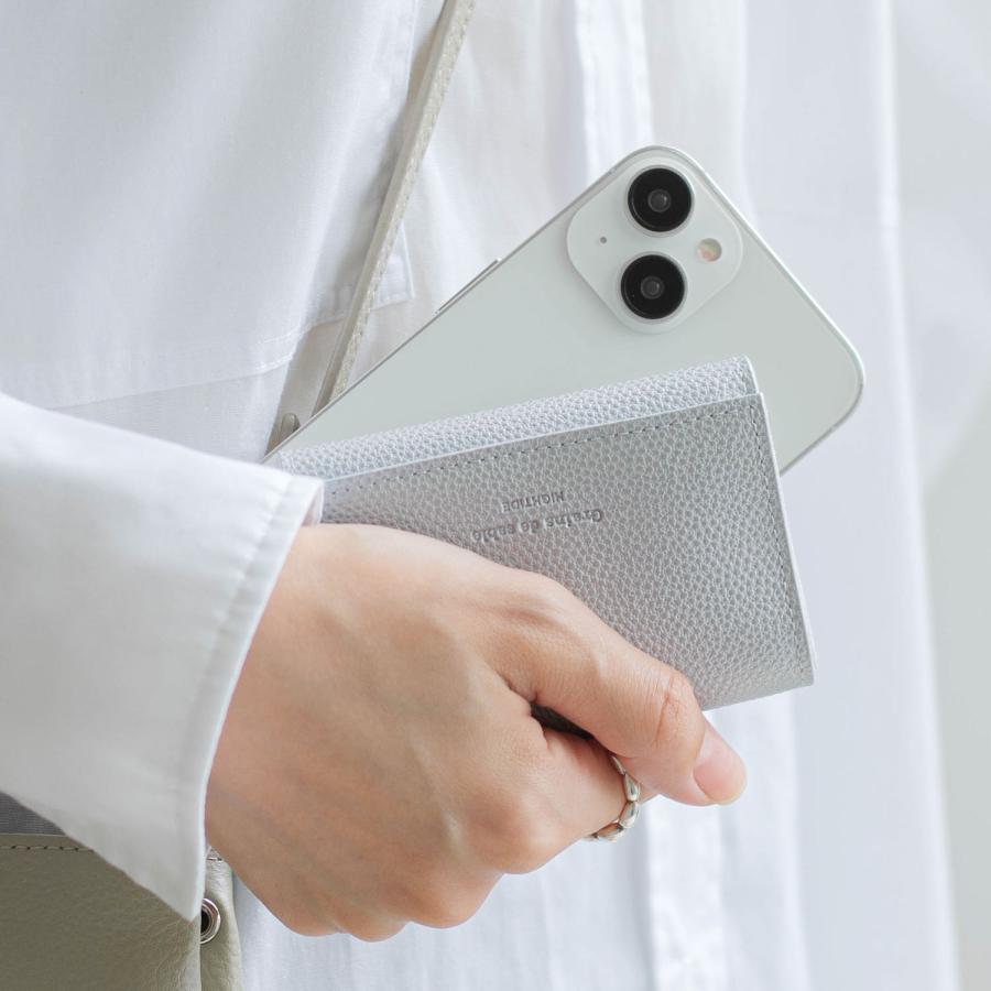 レディース 三つ折り財布  Grains de sable Trifold Wallet サーブル 三つ折り財布 ミニ財布 コンパクト 札入れ コインケース 小銭入れ サブ財布 結婚式 ライブ | HIGHTIDE | 20