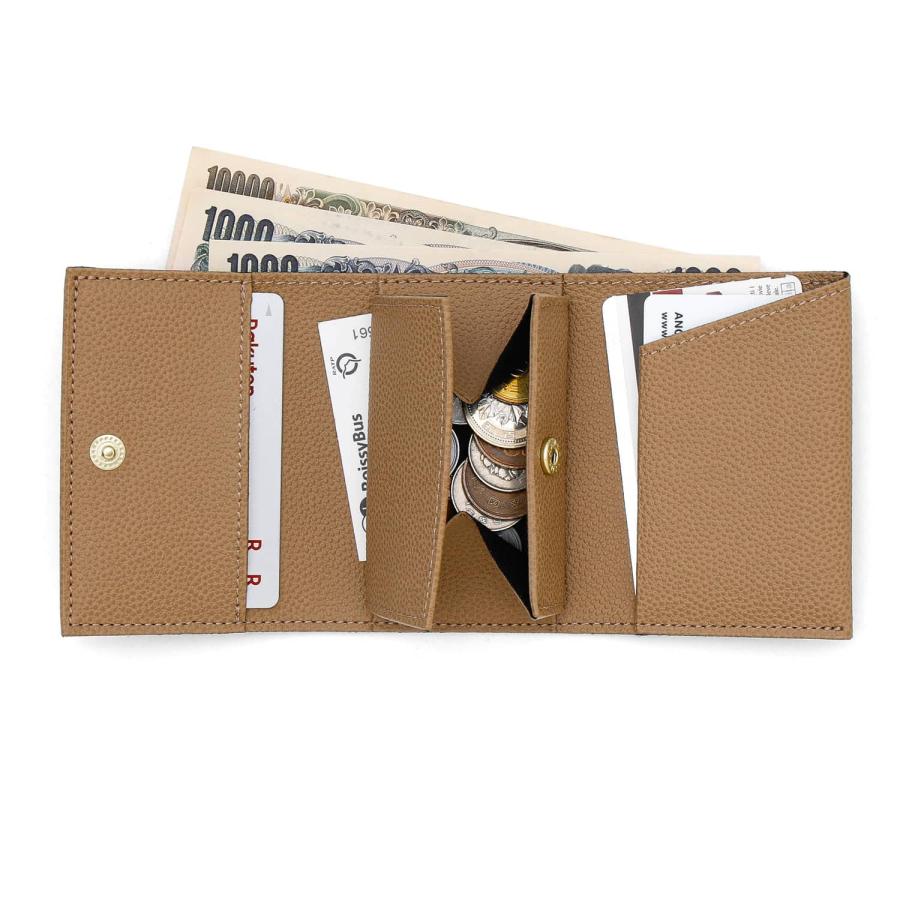 レディース 三つ折り財布  Grains de sable Trifold Wallet サーブル 三つ折り財布 ミニ財布 コンパクト 札入れ コインケース 小銭入れ サブ財布 結婚式 ライブ | HIGHTIDE | 08