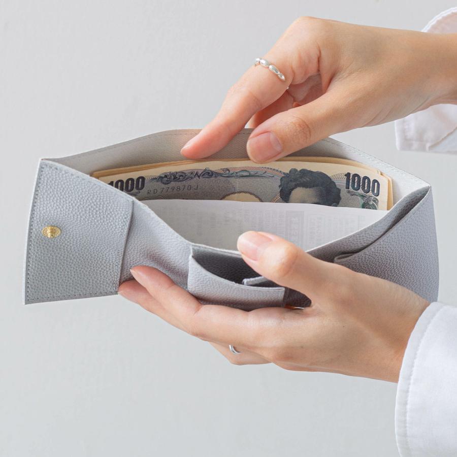 レディース 三つ折り財布  Grains de sable Trifold Wallet サーブル 三つ折り財布 ミニ財布 コンパクト 札入れ コインケース 小銭入れ サブ財布 結婚式 ライブ | HIGHTIDE | 11