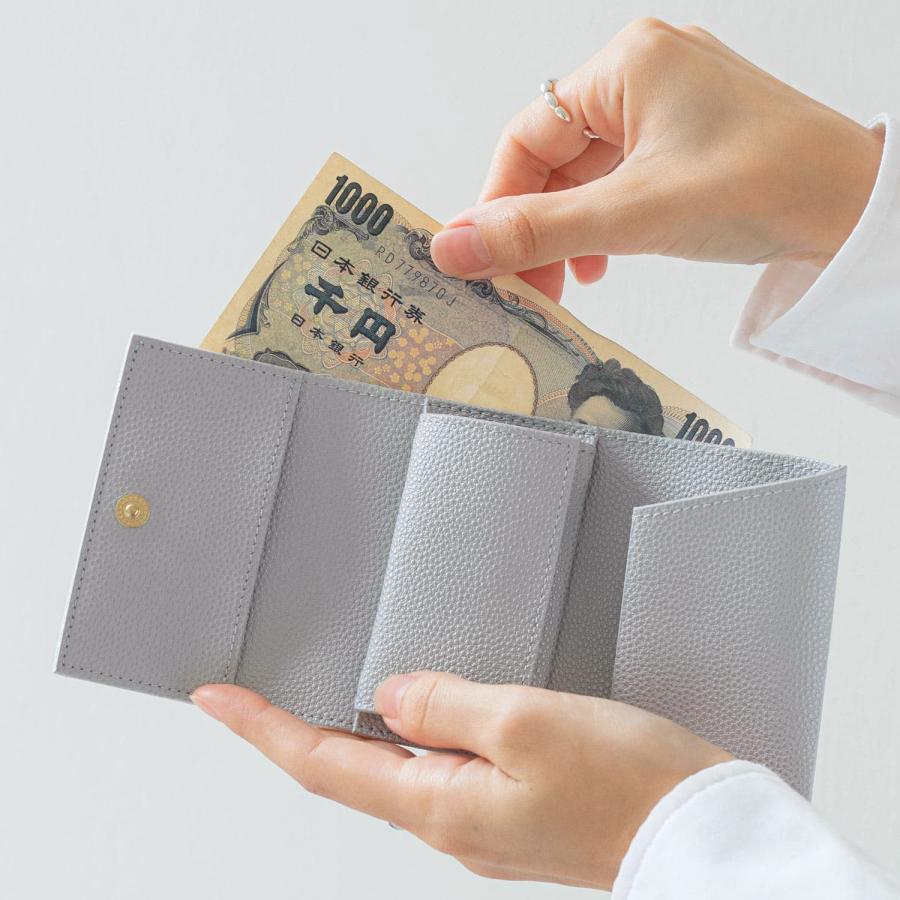 レディース 三つ折り財布  Grains de sable Trifold Wallet サーブル 三つ折り財布 ミニ財布 コンパクト 札入れ コインケース 小銭入れ サブ財布 結婚式 ライブ | HIGHTIDE | 12