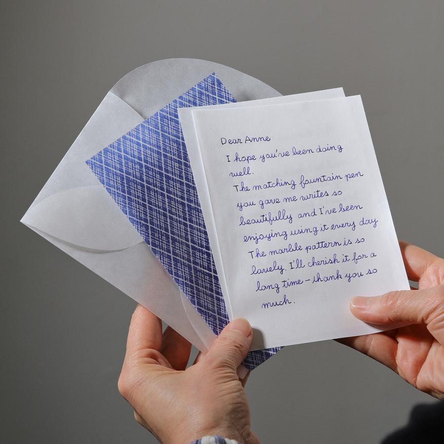 attache アタシェ シアーグラシンレターセット 便せん 便箋 手紙 横書き | HIGHTIDE | 09