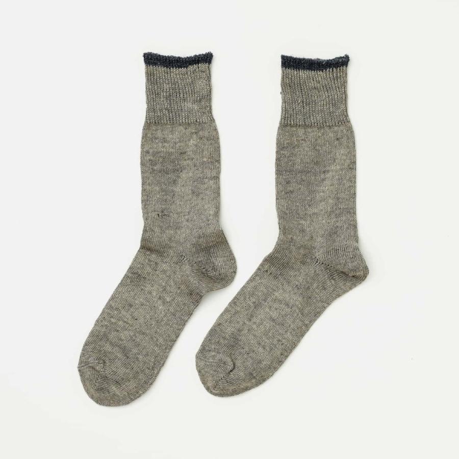 靴下 メンズ OBSCURE SOCKS M - ILEX オブスキュアソックス アイレックス 麻 ソックス リネン クルーソックス | HIGHTIDE | 07