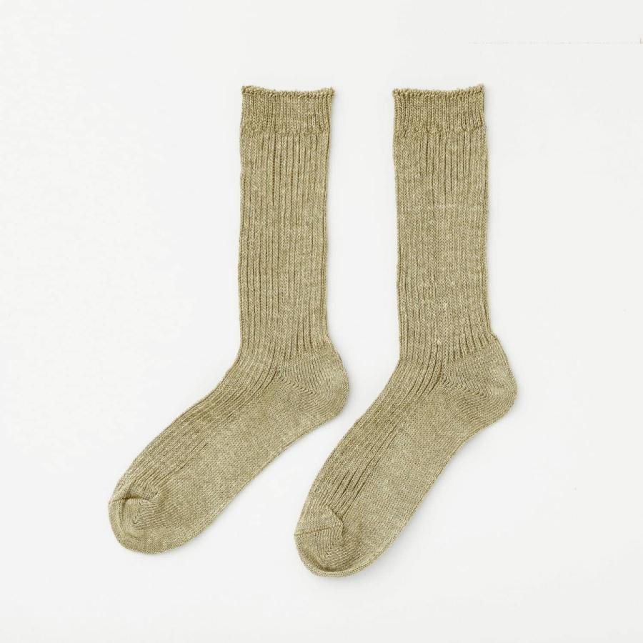 靴下 レディース OBSCURE SOCKS W - MUSA オブスキュアソックス ムサ 麻 ソックス リネン クルーソックス クルー丈 ミドル丈 ハイソックス | HIGHTIDE | 07