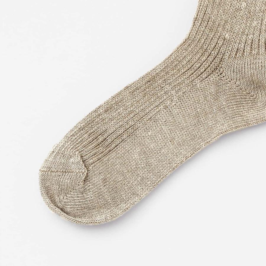 靴下 レディース OBSCURE SOCKS W - MUSA オブスキュアソックス ムサ 麻 ソックス リネン クルーソックス クルー丈 ミドル丈 ハイソックス | HIGHTIDE | 08