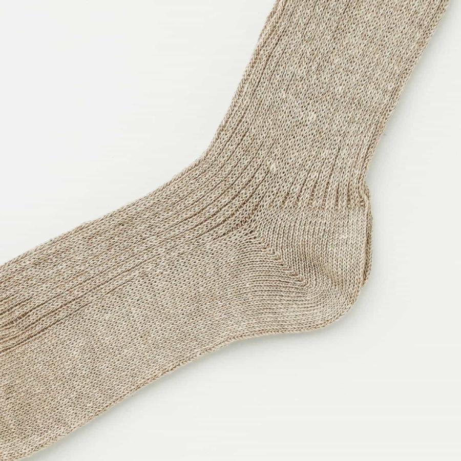靴下 レディース OBSCURE SOCKS W - MUSA オブスキュアソックス ムサ 麻 ソックス リネン クルーソックス クルー丈 ミドル丈 ハイソックス | HIGHTIDE | 09