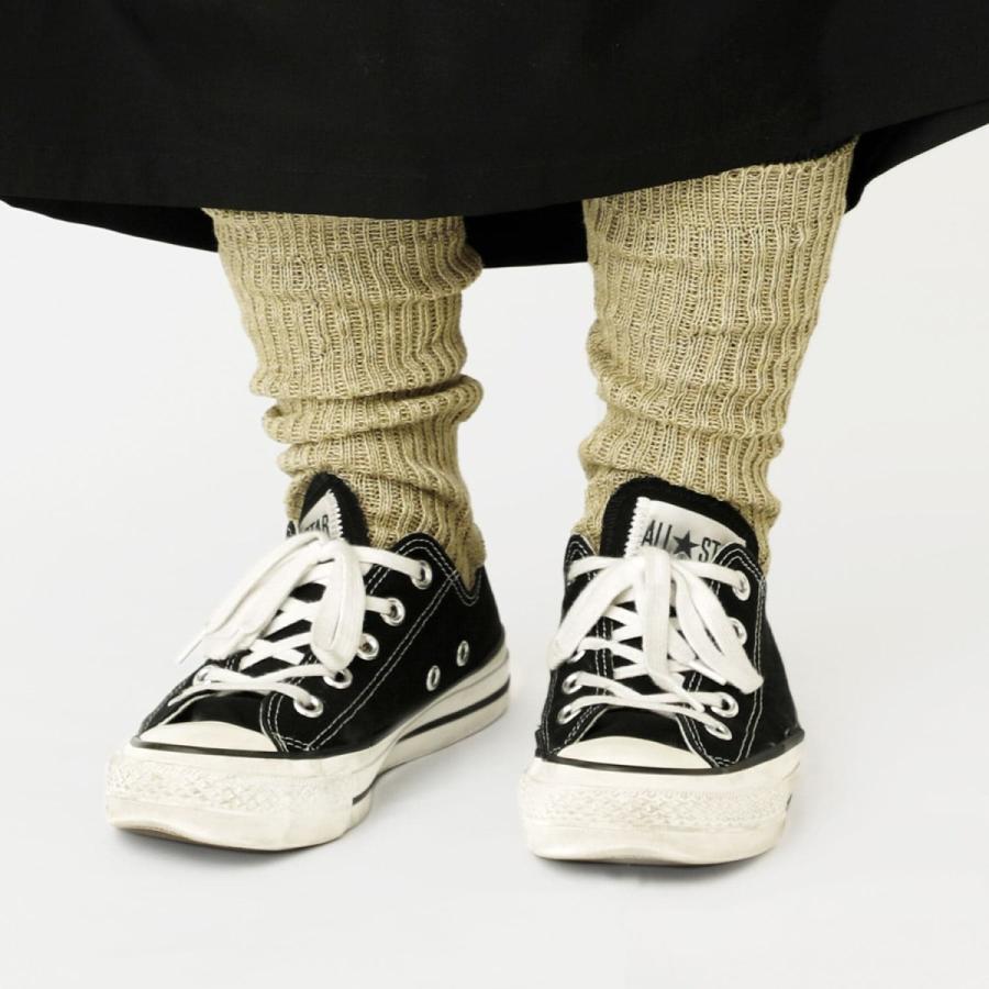 靴下 レディース OBSCURE SOCKS W - MUSA オブスキュアソックス ムサ 麻 ソックス リネン クルーソックス クルー丈 ミドル丈 ハイソックス | HIGHTIDE | 12