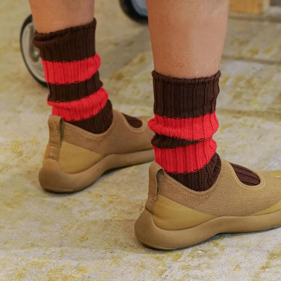 靴下 レディース OBSCURE SOCKS W - MAGNOLIA オブスキュアソックス マグノリア  ローゲージソックス コットン ソックス クルーソックス | OBSCURE SOCKS | 24