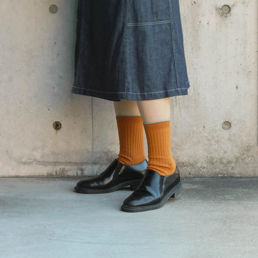 靴下 レディース 23-25cm OBSCURE SOCKS W KERRIA  オブスキュアソックス ケリア ソックス コットン 日本製 抗菌 消臭 クッション ズレ防止 パイル編み おしゃれ | OBSCURE SOCKS