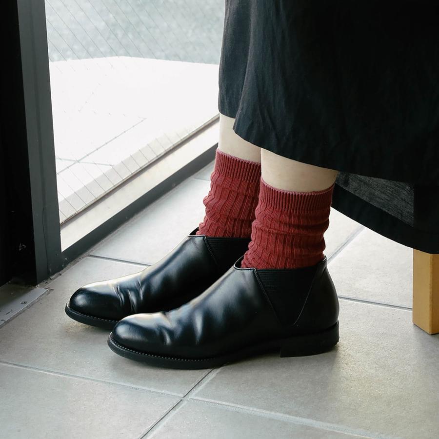 靴下 レディース 23-25cm OBSCURE SOCKS W KERRIA  オブスキュアソックス ケリア ソックス コットン 日本製 抗菌 消臭 クッション ズレ防止 パイル編み おしゃれ | OBSCURE SOCKS | 16