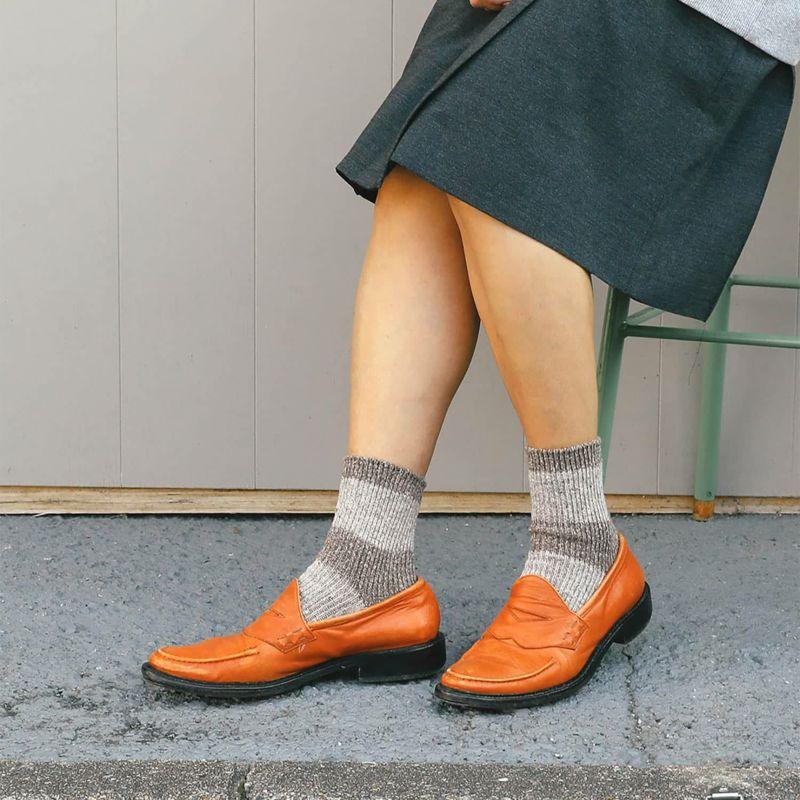 靴下 レディース 23-25cm OBSCURE SOCKS W ALNUS オブスキュアソックス アルナス ソックス コットン 日本製 厚手 おしゃれ | HIGHTIDE | 16