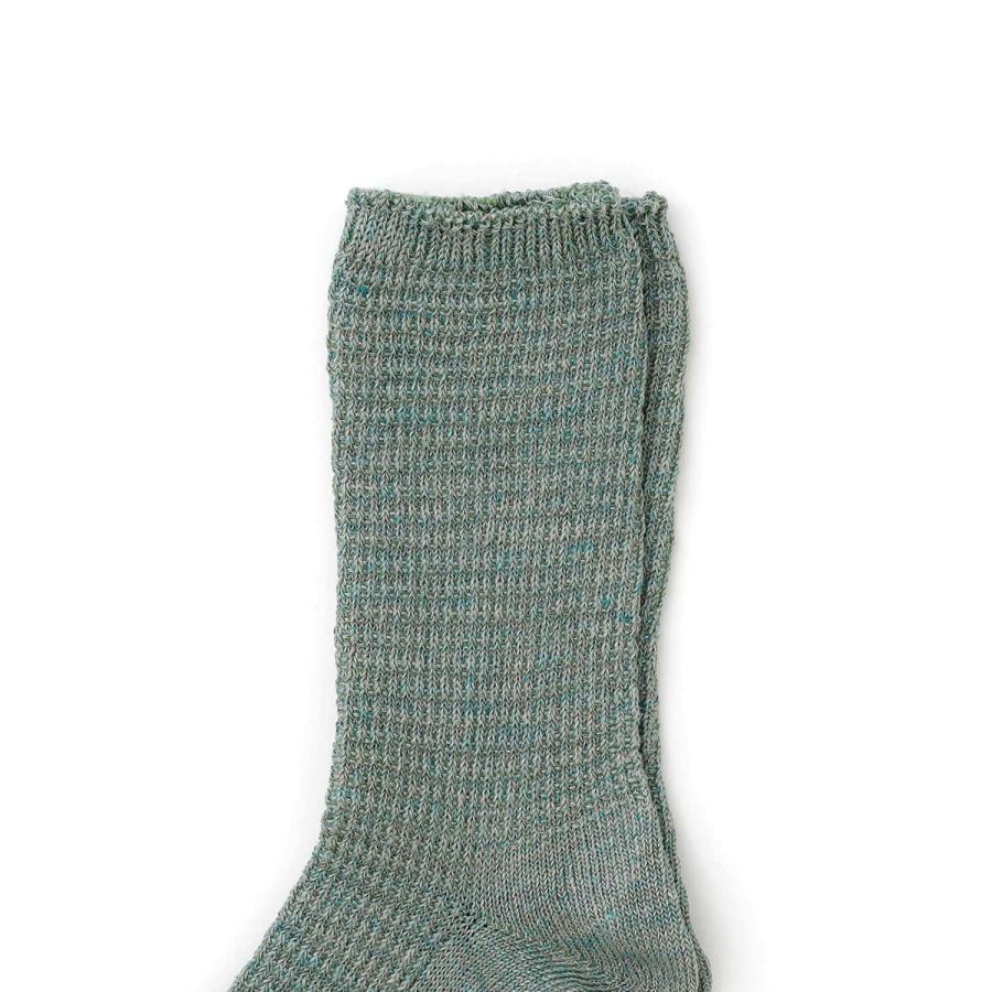 靴下 メンズ OBSCURE SOCKS M TAXUS オブスキュアソックス タクサス 25-28cm スニーカー 春 夏 日本製 リネン 麻 おしゃれ プレゼント | HIGHTIDE | 05