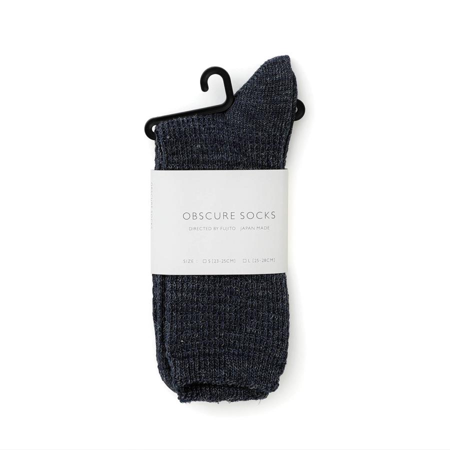 靴下 メンズ OBSCURE SOCKS M TAXUS オブスキュアソックス タクサス 25-28cm スニーカー 春 夏 日本製 リネン 麻 おしゃれ プレゼント | HIGHTIDE | 09