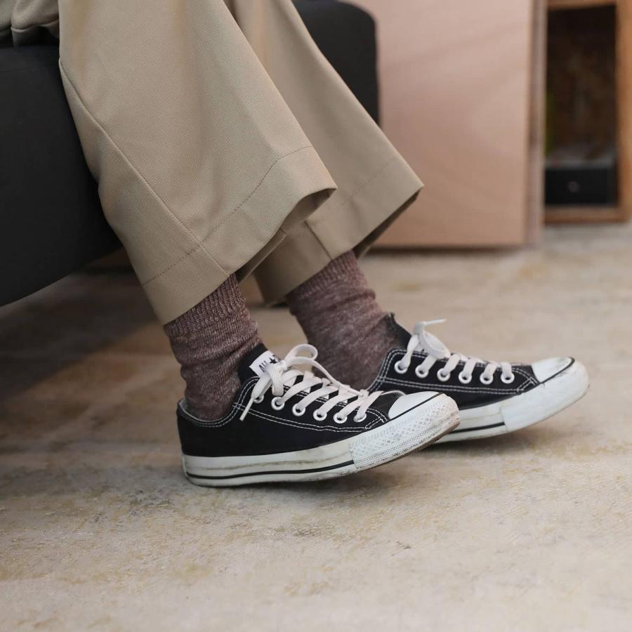 靴下 ソックス レディース OBSCURE SOCKS W CAMELLIA オブスキュアソックス カメリア （レディース） 23-25cm リネン 無地 日本製 おしゃれ プレゼント ギフト | OBSCURE SOCKS | 14