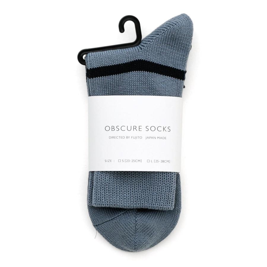 靴下 ソックス メンズ OBSCURE SOCKS M BOUGAINVILLEA オブスキュアソックス ブーゲンビリア （メンズ） 25-28cm 春 夏 ボーダー 日本製 | OBSCURE SOCKS | 08