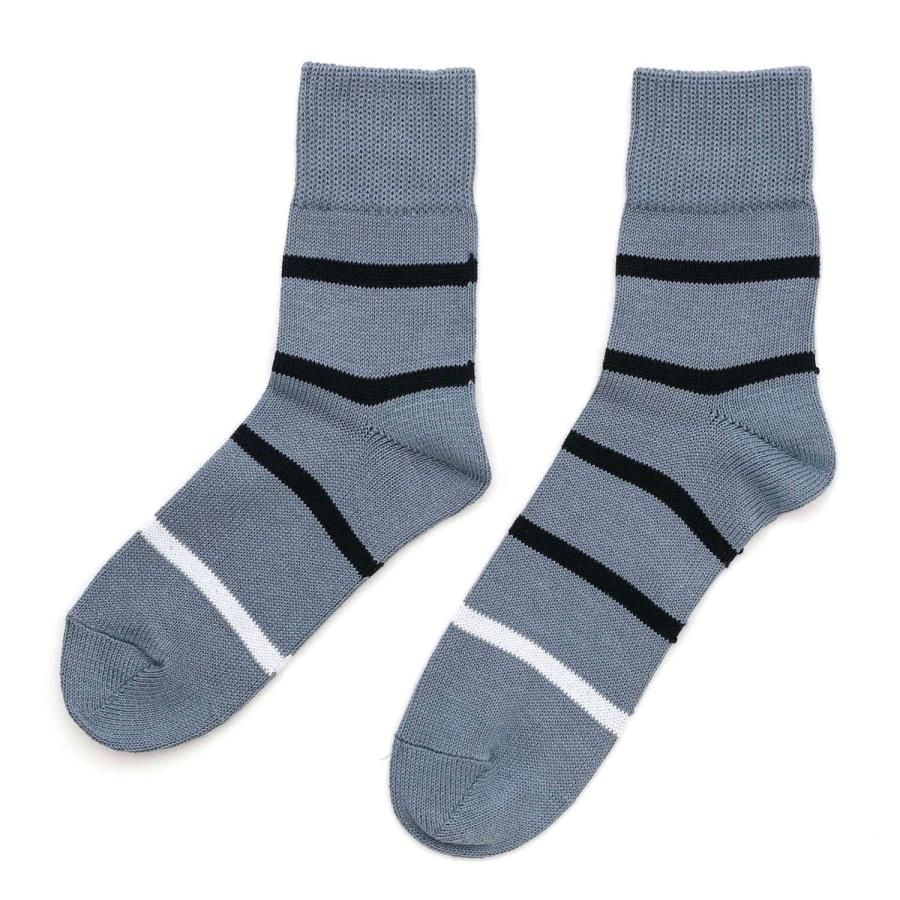 靴下 ソックス レディース OBSCURE SOCKS W BOUGAINVILLEA オブスキュアソックス ブーゲンビリア （レディース） 23-25cm 春 夏 ボーダー 日本製 | OBSCURE SOCKS | 09