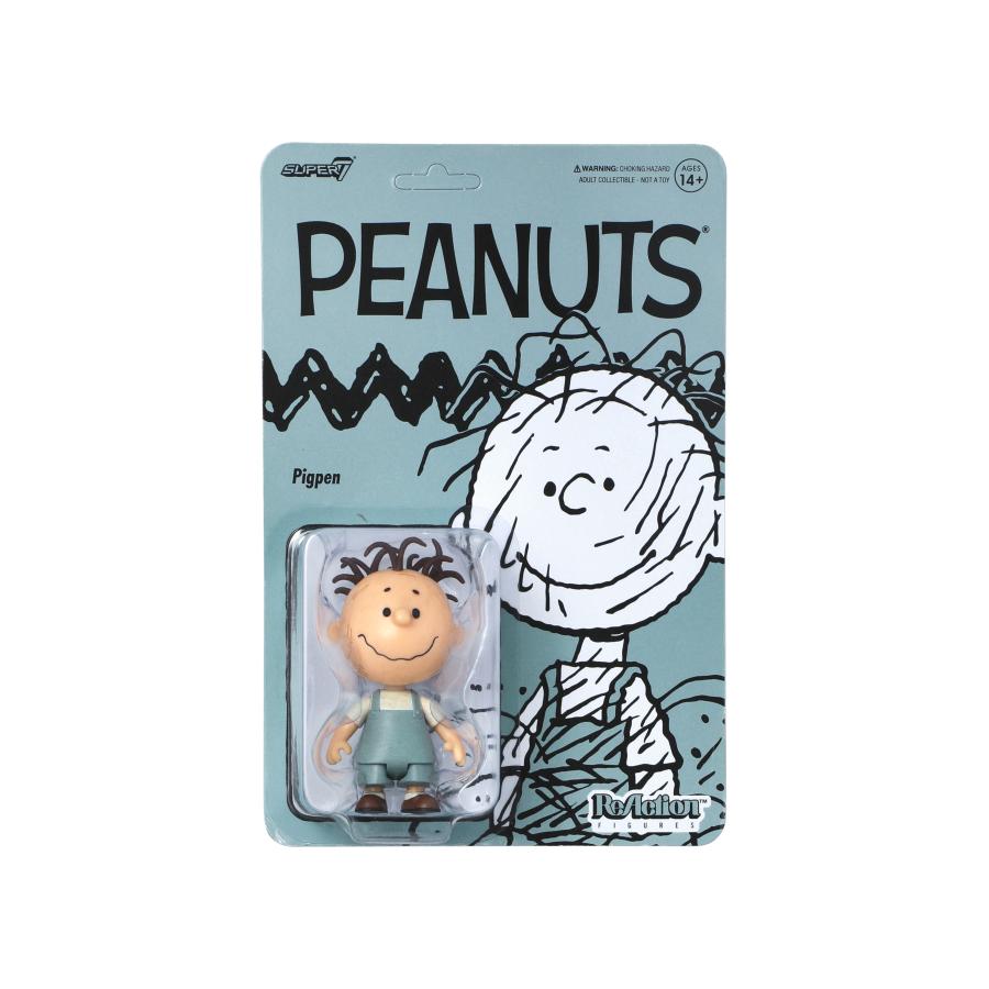 フィギュア Super7 Peanuts ReAction Figures Wave 8 Pig Pen リアクションフィギュア ピッグペン スヌーピー グッズ スヌーピー スーパー7 フィギュア | SNOOPY | 10
