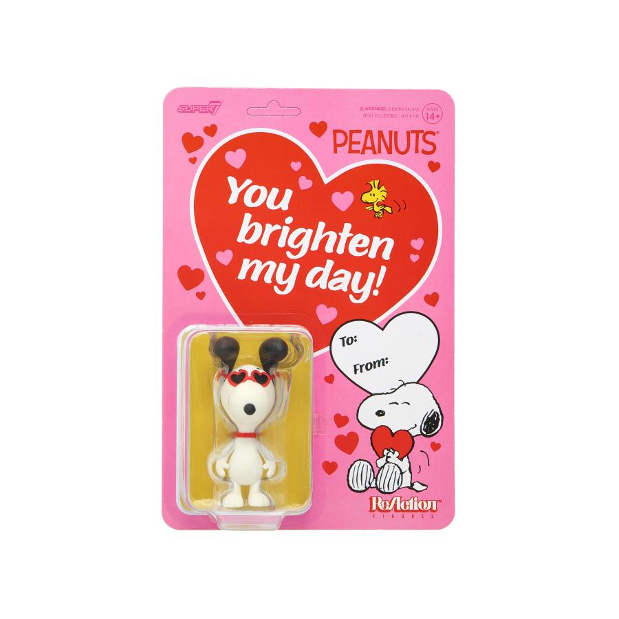 PEANUTS Super7 Peanuts リアクションフィギア スヌーピー ハート