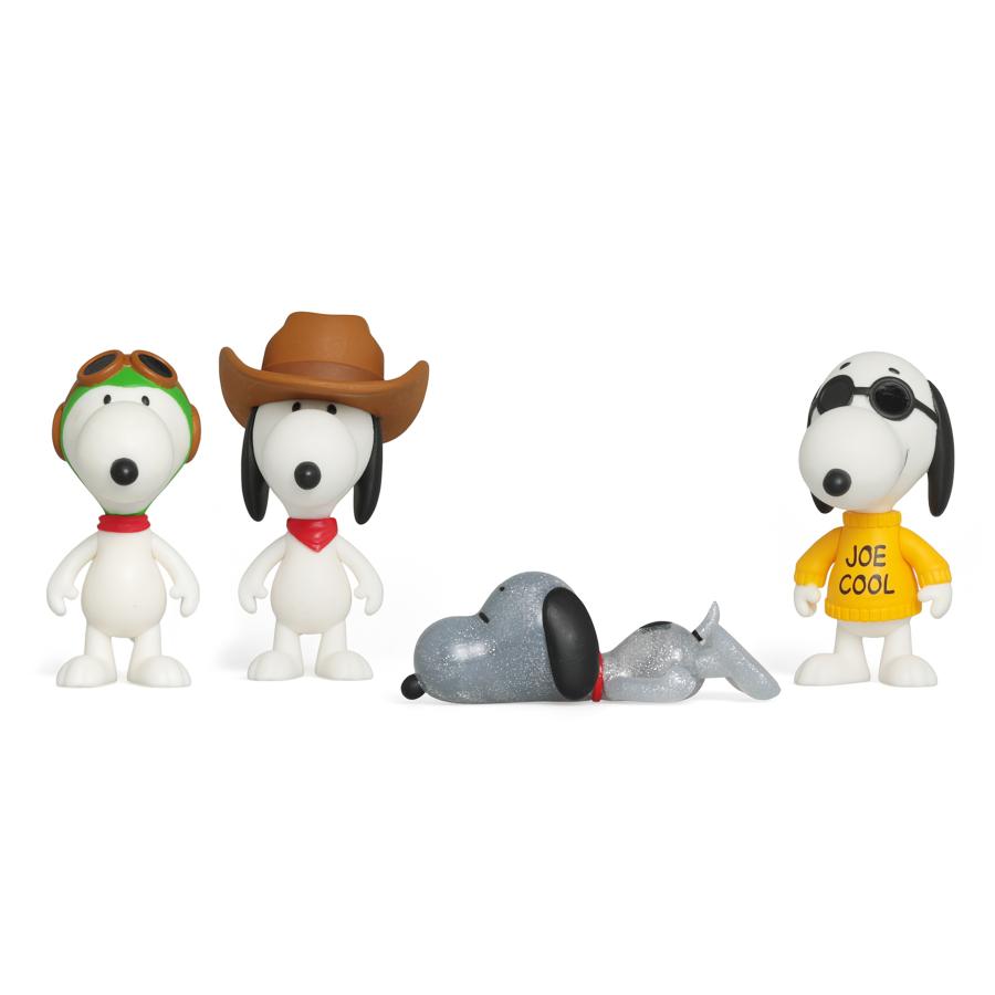 可動式Snoopy フィギュア 帽子 PEANUTS Super7 Peanuts Blind Box Flat Wave09 Adventures of Snoopy