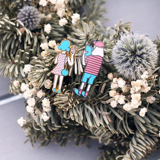 ピンバッジ pppppins ピンズ バッジ ピンバッチ ブローチ かわいい | HIGHTIDE | 30