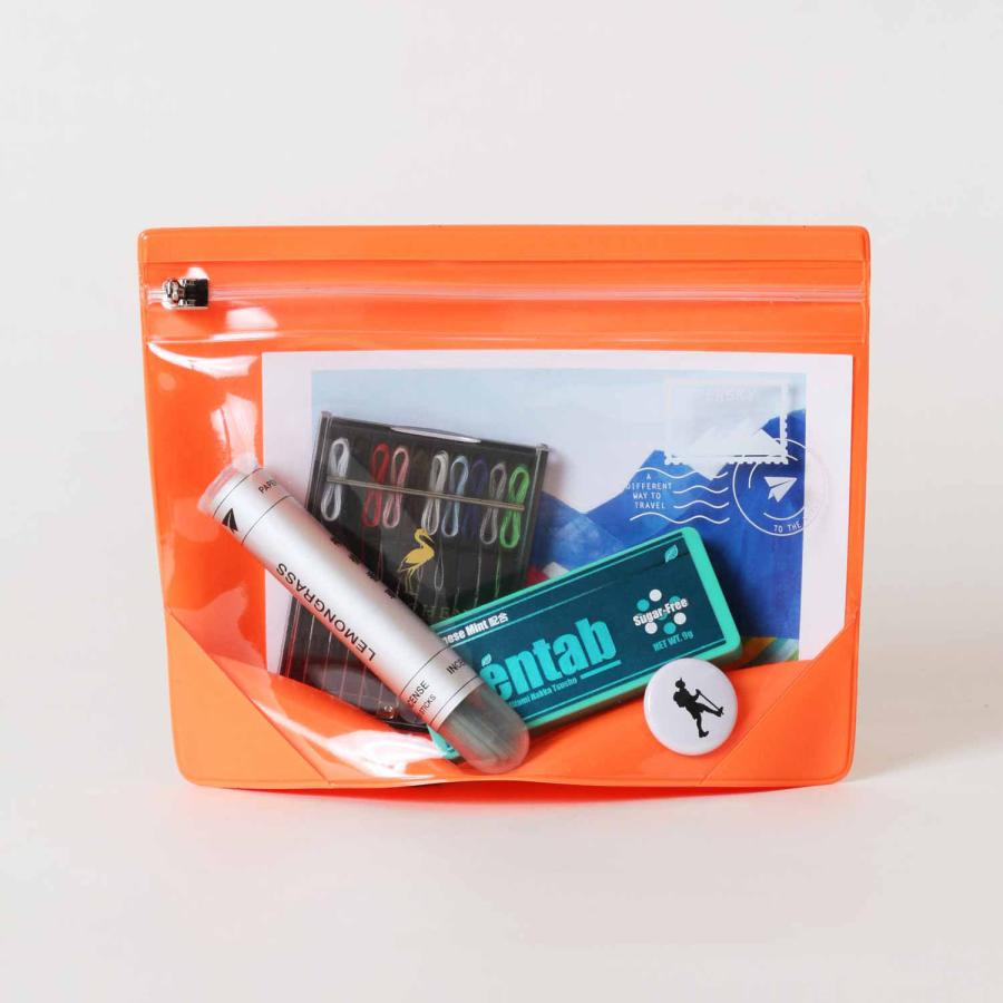 PAPERSKY Flat Pouch(M) ペーパースカイ フラットポーチ M トラベルポーチ 化粧ポーチ メイクポーチ クリアケース ガジェットケース | HIGHTIDE | 02