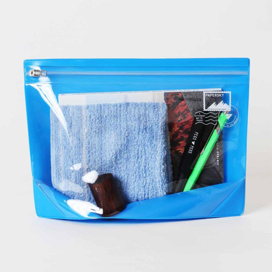PAPERSKY Flat Pouch(L) ペーパースカイ フラットポーチ L トラベルポーチ 化粧ポーチ メイクポーチ クリアケース ガジェットケース | HIGHTIDE | 02