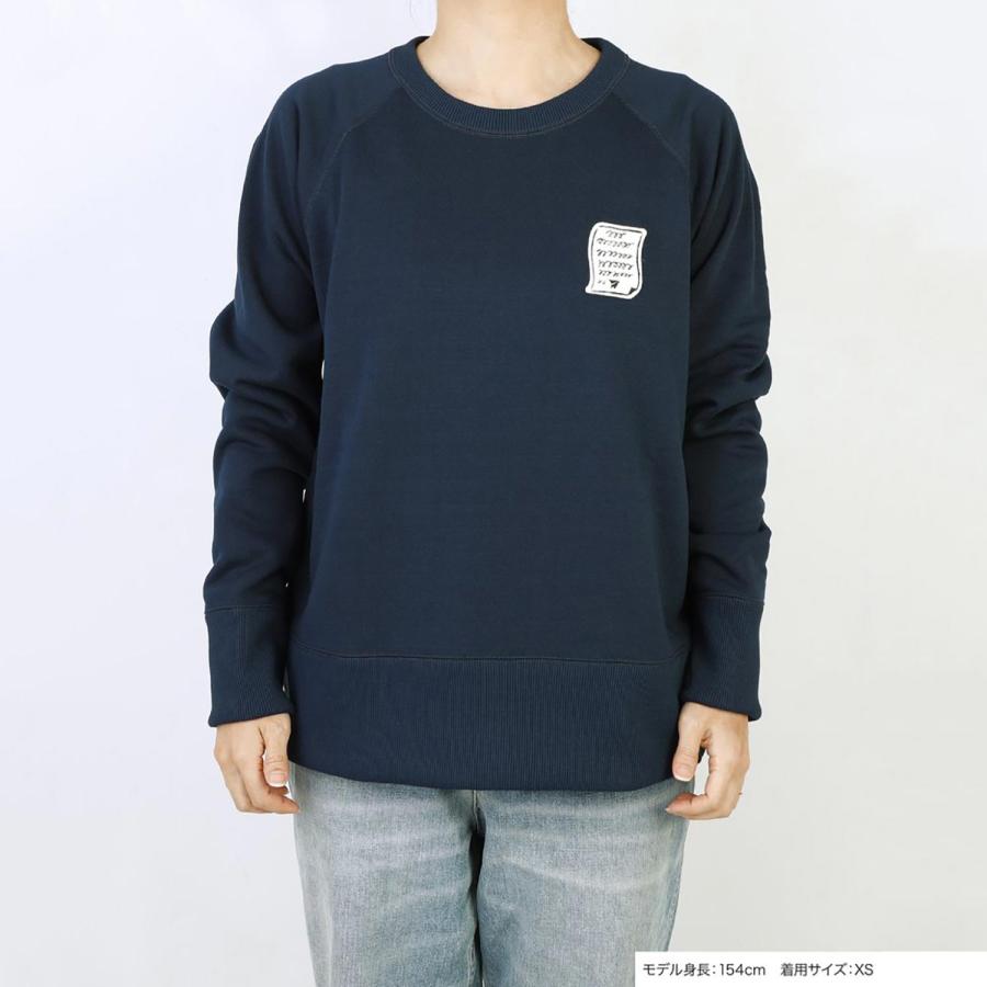 スエット PAPERSKY Fastpacker Sweat Trainer A NV ペーパースカイ ファストパッカー スウェット ワッペン ネイビー トレーナー メンズ レディース | HIGHTIDE | 04