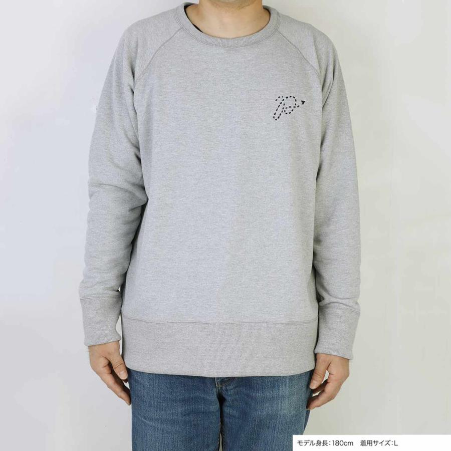 スエット PAPERSKY Fastpacker Sweat Trainer B GY ペーパースカイ ファストパッカー スウェット ロゴ グレー トレーナー メンズ レディース | HIGHTIDE | 04