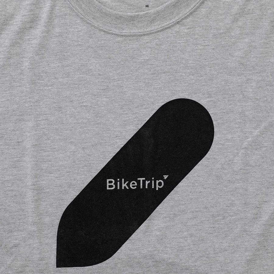 Tシャツ メンズ レディース PAPERSKY Bike Trip T ペーパースカイ バイクトリップ 半袖 おしゃれ かわいい カジュアル グレー | HIGHTIDE | 03