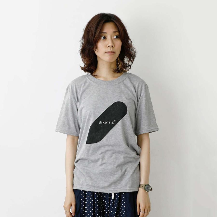 Tシャツ メンズ レディース PAPERSKY Bike Trip T ペーパースカイ バイクトリップ 半袖 おしゃれ かわいい カジュアル グレー | HIGHTIDE | 04