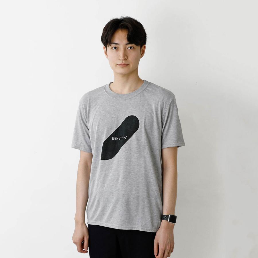 Tシャツ メンズ レディース PAPERSKY Bike Trip T ペーパースカイ バイクトリップ 半袖 おしゃれ かわいい カジュアル グレー | HIGHTIDE | 06