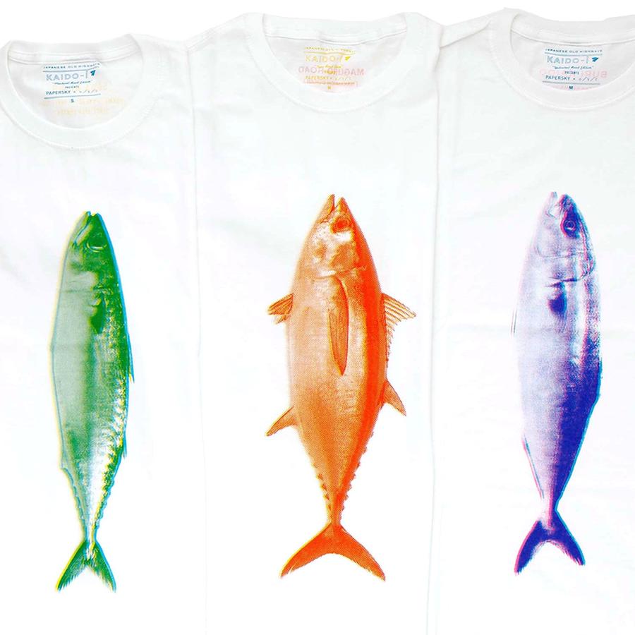 ソルティークルー　Tシャツ　キハダマグロ　魚Tシャツ　ダイワ シマノ ソルティークルー Tシャツ キハダマグロ ネイビーTシャツ 魚