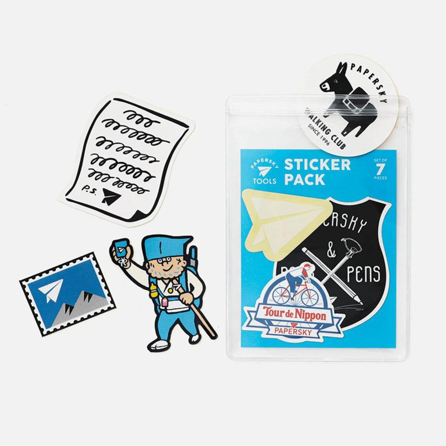 シール セット PAPERSKY Sticker Pack ペーパースカイ ステッカーパック スマホ 耐水性 対候性 スーツケース 自転車 PC パソコン | HIGHTIDE