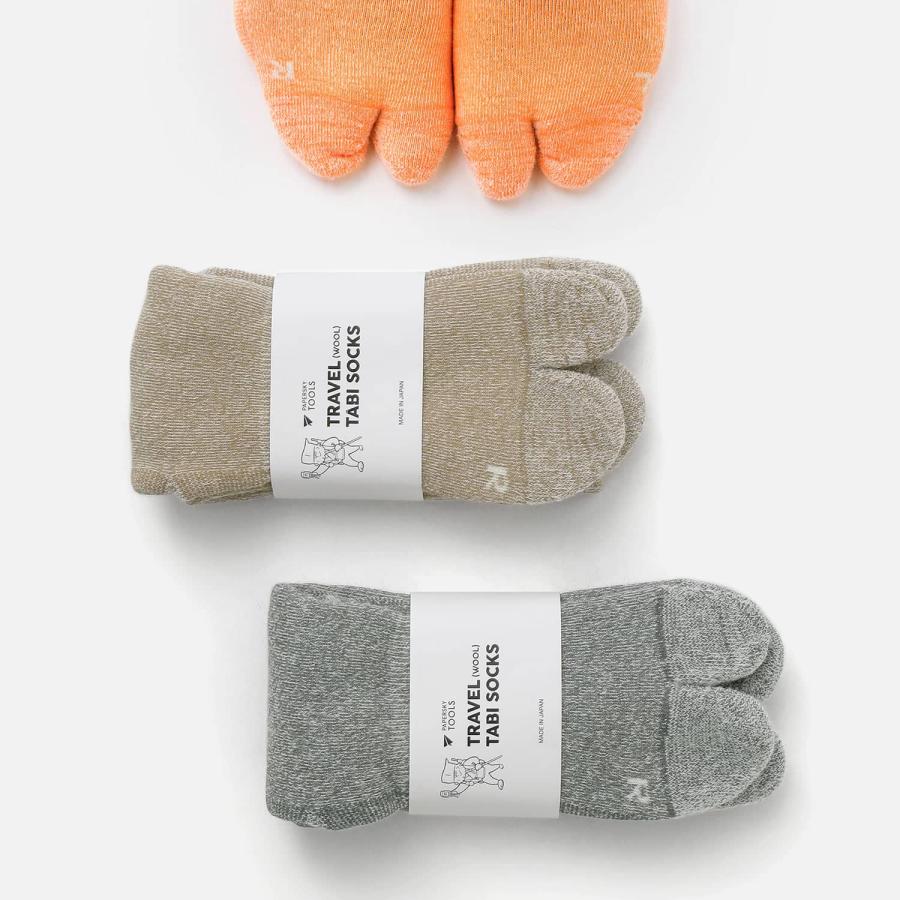 レディース 靴下 足袋ソックス 厚手 PAPERSKY TRAVEL TABI SOCKS トラベル足袋ソックス M（ウール） メンズ  22-24cm 秋 冬用  靴下 厚手 防寒 | 