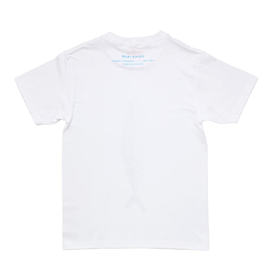 Tシャツ PAPERSKY ペーパースカイ BURI T ブリTシャツ メンズ レディース 半袖 魚 鰤 ブリ 綿100% 白 | PAPERSKY | 02
