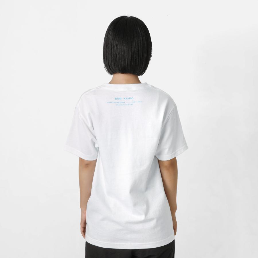 Tシャツ PAPERSKY ペーパースカイ BURI T ブリTシャツ メンズ レディース 半袖 魚 鰤 ブリ 綿100% 白 | PAPERSKY | 08