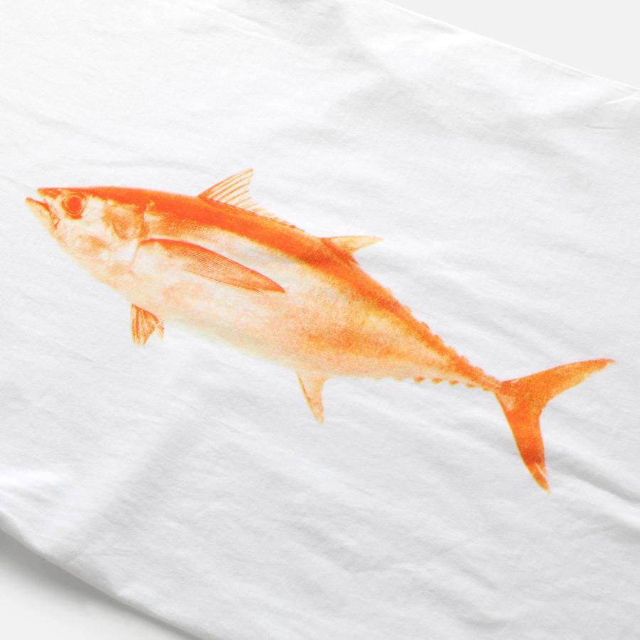 Tシャツ PAPERSKY ペーパースカイ MAGURO T マグロTシャツ メンズ レディース 半袖 魚 マグロ 鮪 綿100% 白 | PAPERSKY | 05