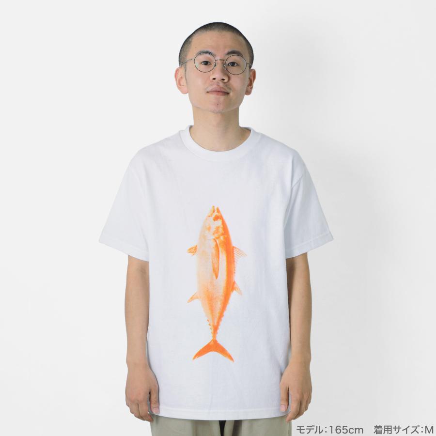 Tシャツ PAPERSKY ペーパースカイ MAGURO T マグロTシャツ メンズ レディース 半袖 魚 マグロ 鮪 綿100% 白 | PAPERSKY | 06
