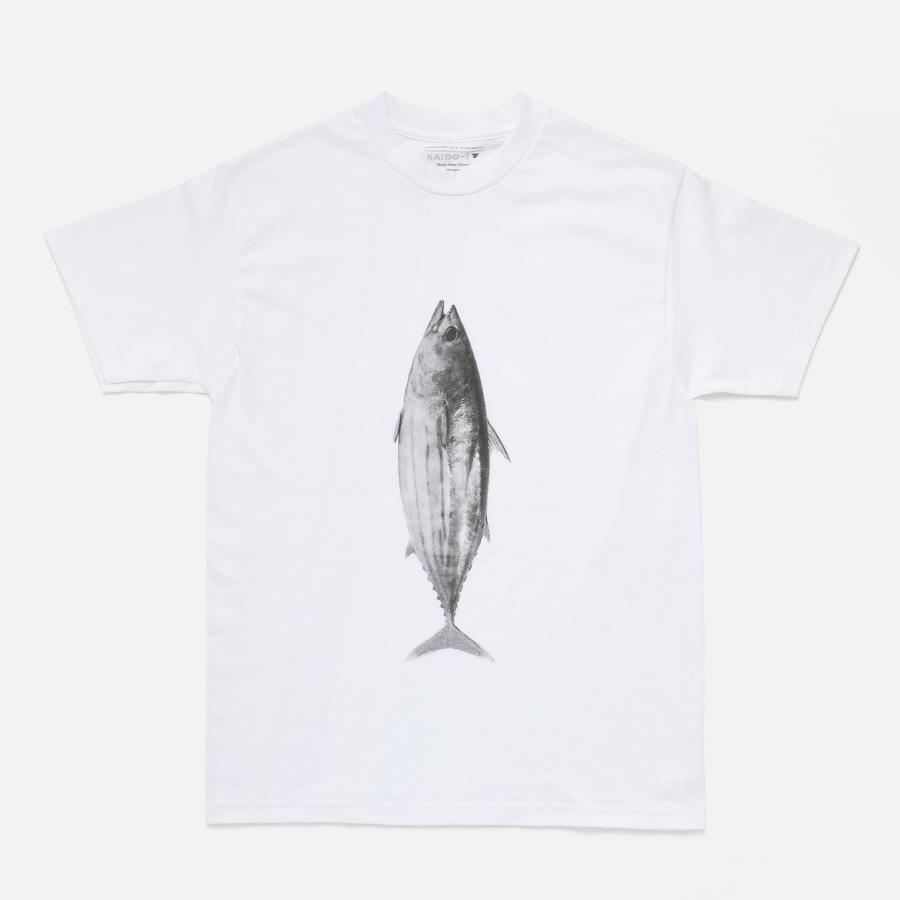 PAPERSKY ペーパースカイ KATSUO T カツオTシャツ メンズ レディース 半袖 魚 鰹 かつお カツオ 綿100% 白 | PAPERSKY