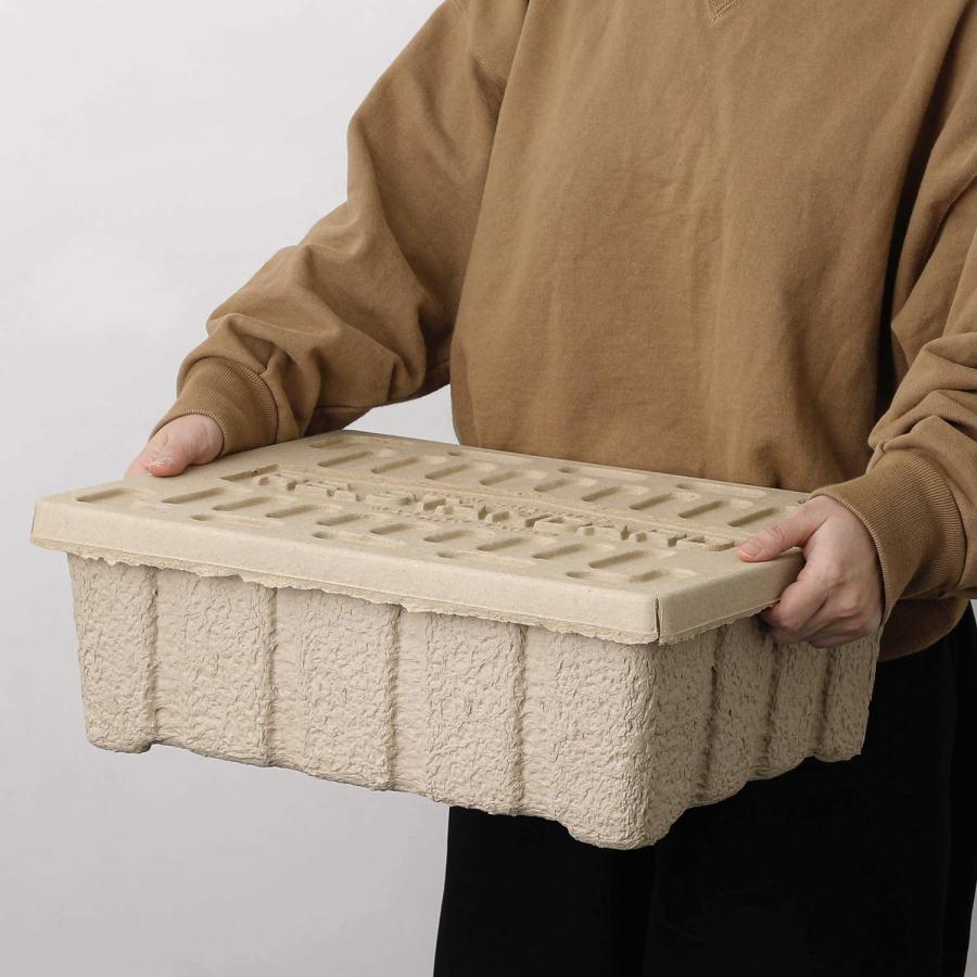 収納ボックス モールデッドパルプボックス 収納ケース フタ付き ふた 靴 シューズ 衣類 おもちゃ 雑誌 整理 おしゃれ 積み重ね 幅45 高さ15 奥行35 cm 隙間収納 | HIGHTIDE | 08