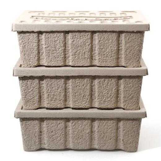 収納ボックス モールデッドパルプボックス 収納ケース フタ付き ふた 靴 シューズ 衣類 おもちゃ 雑誌 整理 おしゃれ 積み重ね 幅45 高さ15 奥行35 cm 隙間収納 | HIGHTIDE | 05