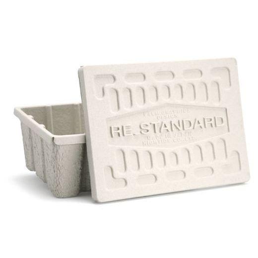 収納ボックス モールデッドパルプボックス S 収納ケース フタ付き ふた 靴 シューズ 衣類 おもちゃ 雑誌 おしゃれ 積み重ね 幅40 高さ15 奥行30 cm 隙間収納 | HIGHTIDE | 01