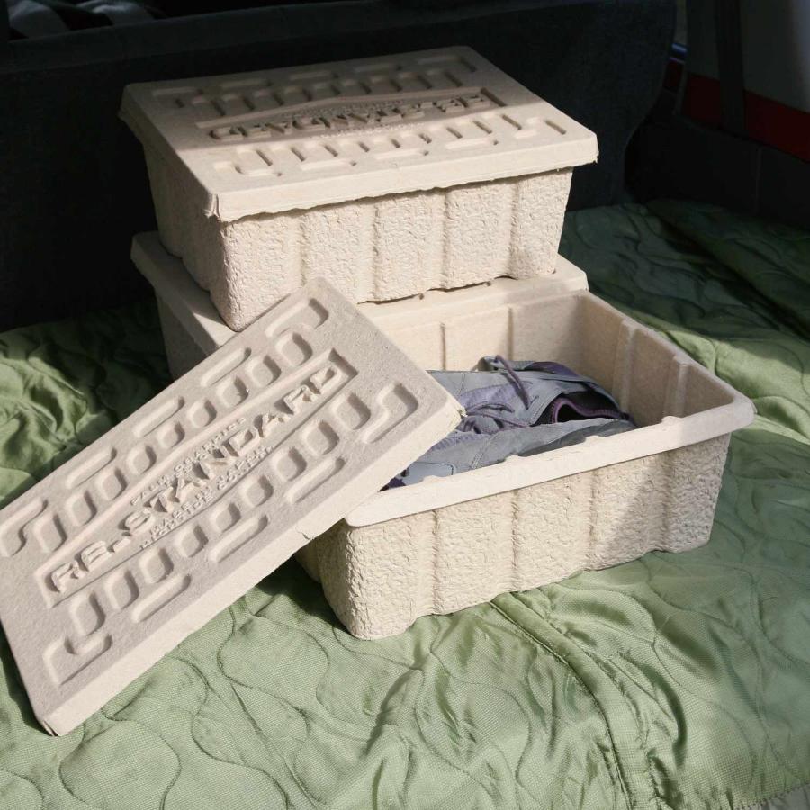 収納ボックス モールデッドパルプボックス S 収納ケース フタ付き ふた 靴 シューズ 衣類 おもちゃ 雑誌 おしゃれ 積み重ね 幅40 高さ15 奥行30 cm 隙間収納 | HIGHTIDE | 08