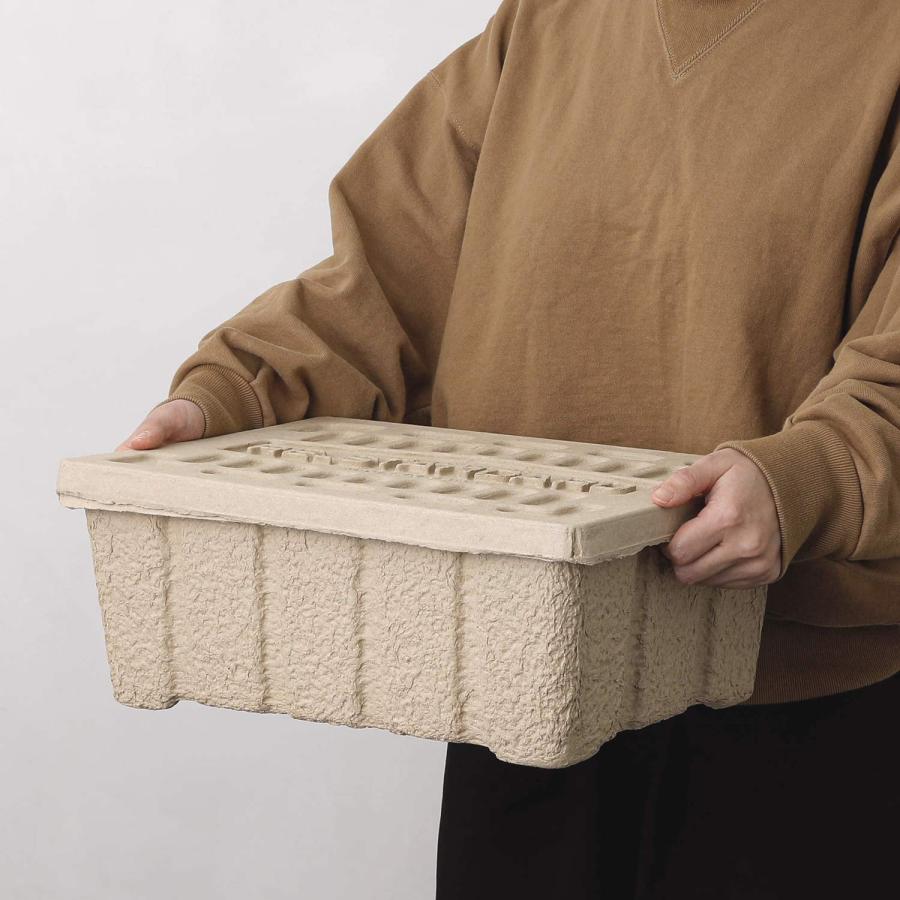 収納ボックス モールデッドパルプボックス S 収納ケース フタ付き ふた 靴 シューズ 衣類 おもちゃ 雑誌 おしゃれ 積み重ね 幅40 高さ15 奥行30 cm 隙間収納 | HIGHTIDE | 06