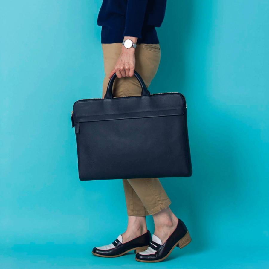 ビジネスバッグ メンズ TRION トライオン ブリーフバッグ M 本革 レザー 通勤バッグ B4対応 16インチPC | TRION（MAMMUT） | 19