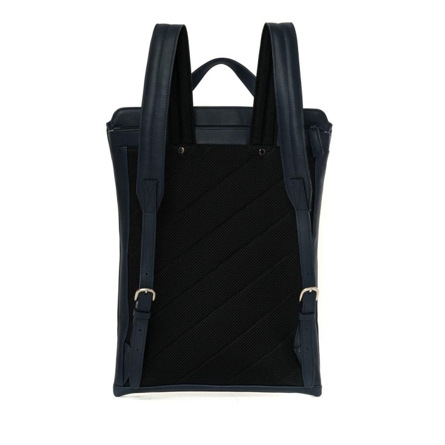 メンズ リュック TRION トライオン マチなしバックパック B4 レザー 本革 ビジネス 通勤 スリム 薄い B4対応 16インチPC対応 レディース | HIGHTIDE | 05