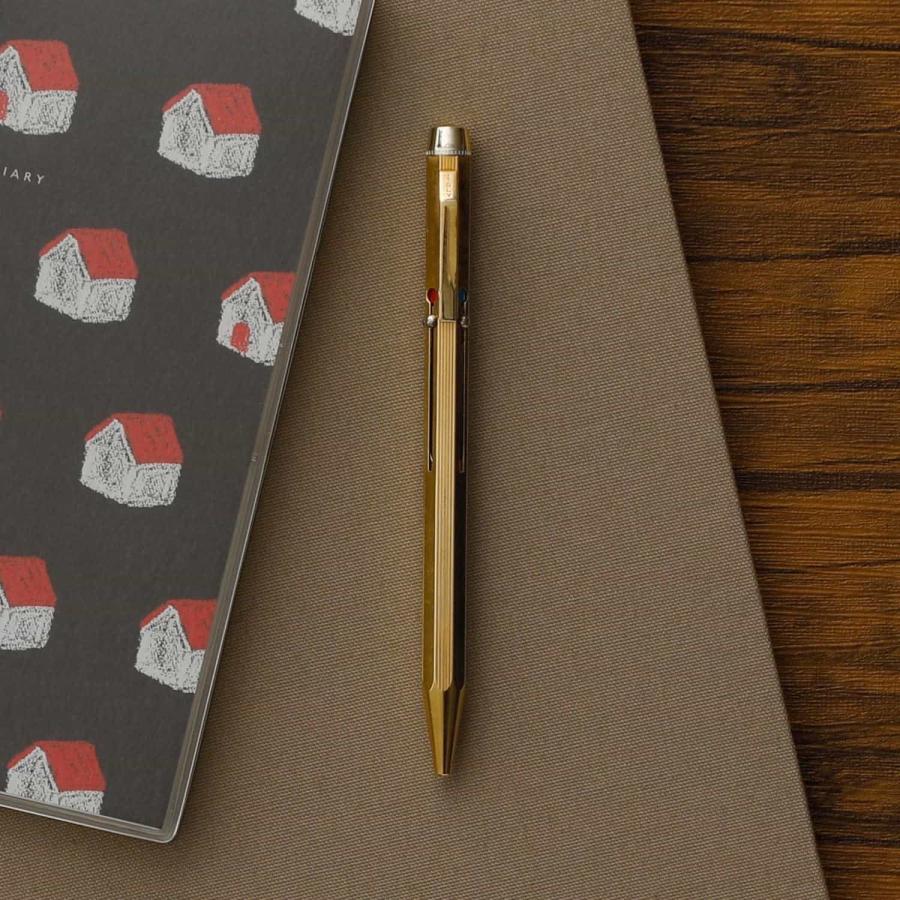 HIGHTIDE 4色ボールペン 0.7mm 手帳 ハイタイド おしゃれ : ハイタイド