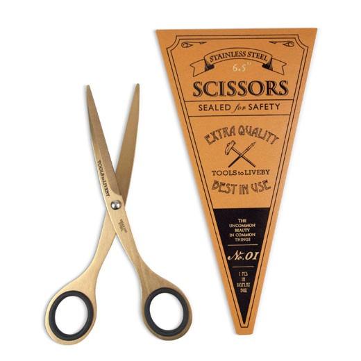 はさみ TOOLS to LIVEBY ツールズ トゥ リブバイ シザーズ 6.5 ゴールド 事務用品 ステンレス テフロン加工 おしゃれ | HIGHTIDE | 01
